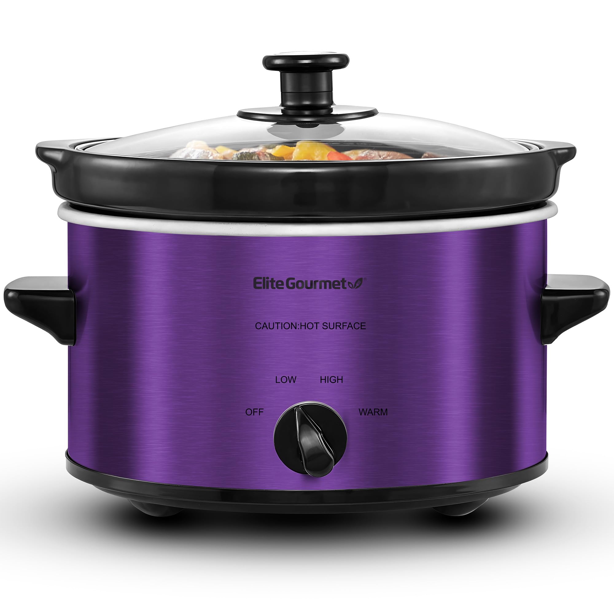 Amazon.com: Elite Gourmet MST-275XP Electric Oval Slow Cooker, 2Qt